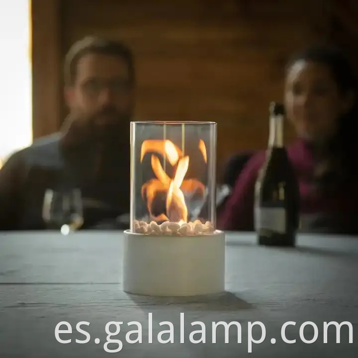 Mini chimenea de alcohol portátil para ambiente comedor al aire libre